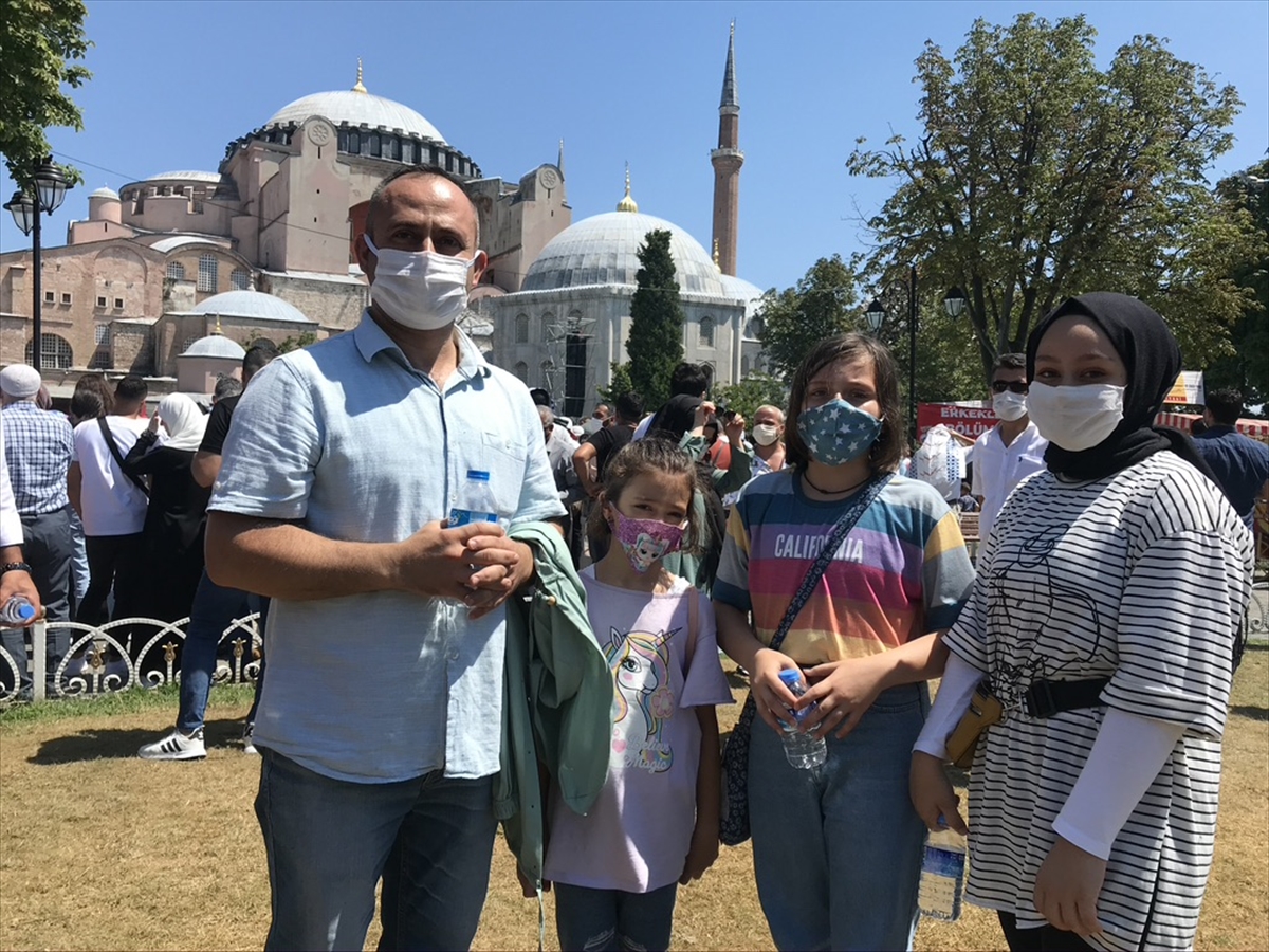 Ayasofya-i Kebir Cami-i Şerifi'ne Kurban Bayramı'nın 3'üncü gününde de ilgi büyük