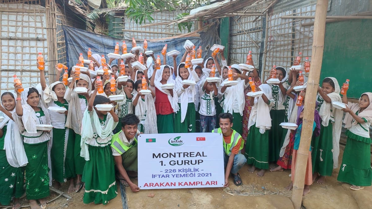 Kanada’daki Türklerden, Bangladeş'teki mülteci kamplarında kalan Arakanlı Müslümanlara Ramazan yardımı
