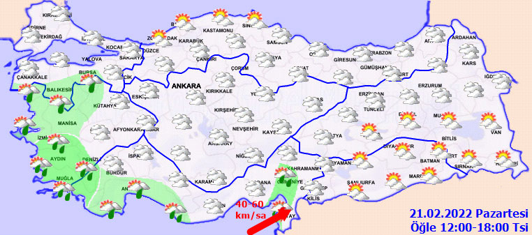 Meteoroloji il il uyardı: Sağanak ve kar geliyor (21 Şubat hava durumu) Meteoroloji il il uyardı: Sağanak ve kar geliyor (21 Şubat hava durumu)