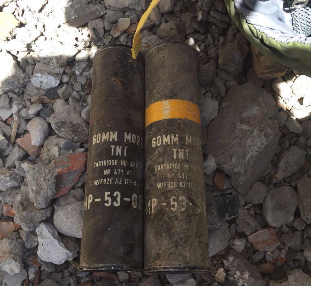 Şırnak'ta ABD yapımı havan mermisi bulundu