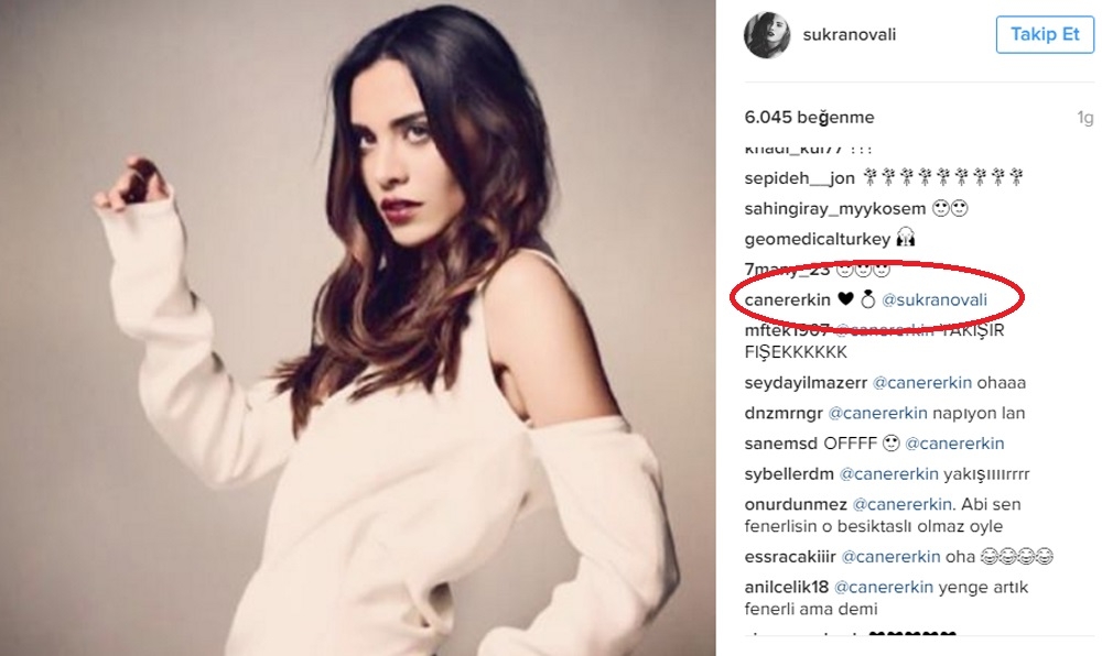 Caner Erkin evlilik teklifini Instagram'dan yaptı