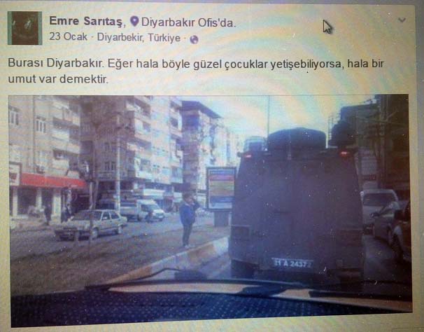 Nusaybin şehidinden  hala bir umut var paylaşımı!