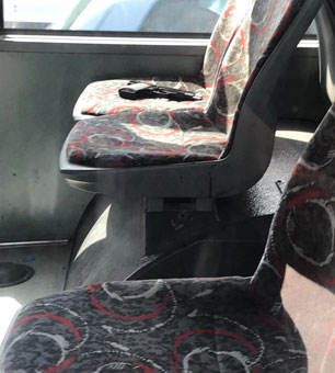 Yolcu otobüsünü durdurup dehşet saçtı