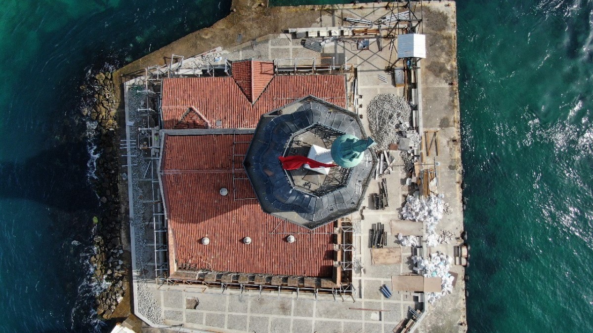 Kız Kulesi’nin restorasyon çalışmalarında sona yaklaşıldı