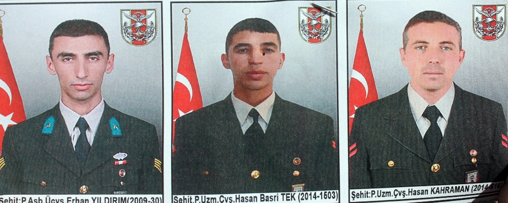 Nusaybin'de şehit olan 3 asker memleketlerine uğurlandı