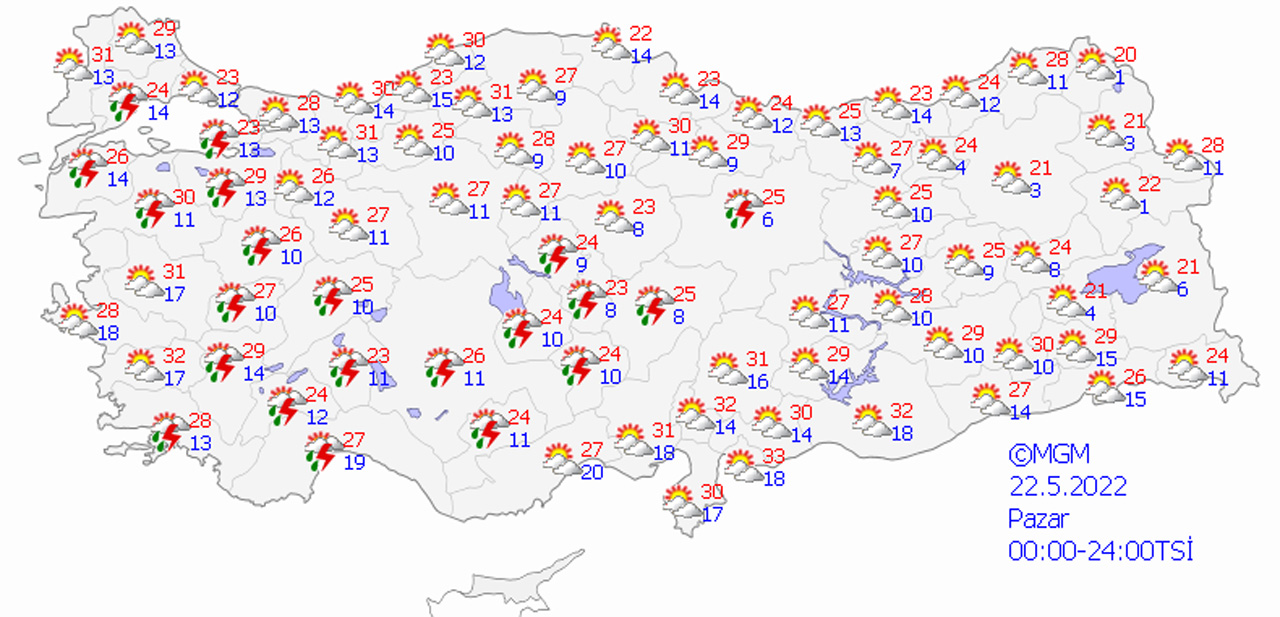 Meteoroloji İstanbul için saat verdi: Gök gürültülü sağanak kapıda (22 Mayıs hava durumu) Meteoroloji İstanbul için saat verdi: Gök gürültülü sağanak kapıda (22 Mayıs hava durumu)