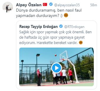 Cumhurbaşkanı Erdoğan’ın paylaştığı basketbol görüntüleri ilgi topladı