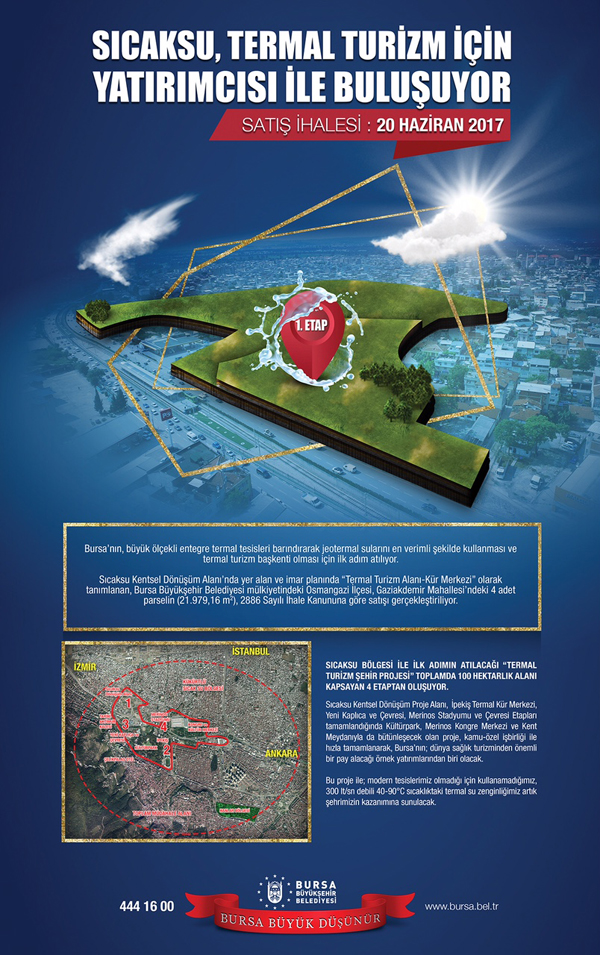 Sıcak su bölgesi yatırıma açılıyor!