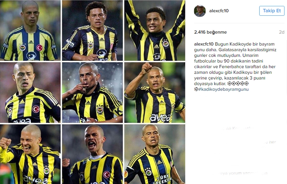 Alex’ten derbi mesajı