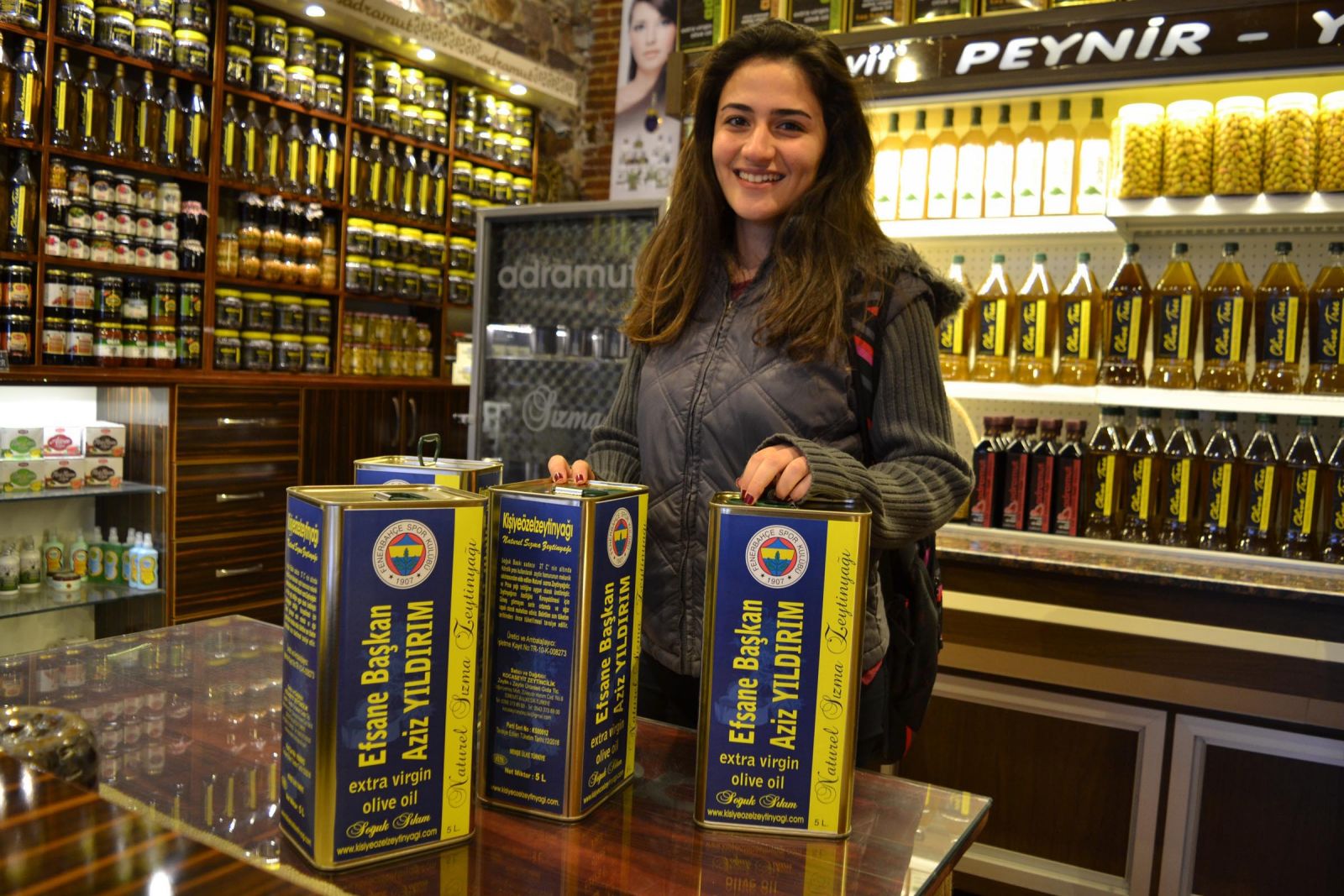 Aziz Yıldırım'ın zeytinyağı Edremit'ten