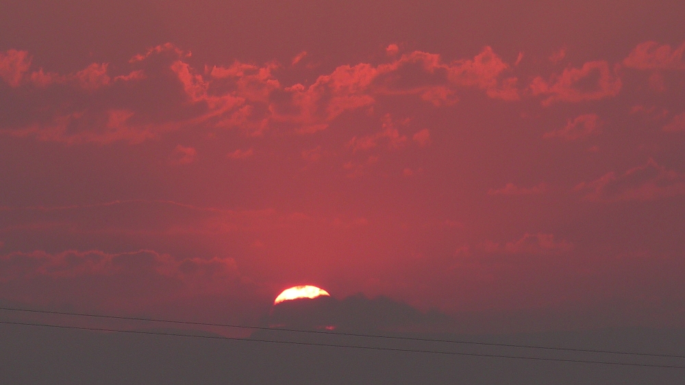 Ardahan Ovası'nda muhteşem günbatımı