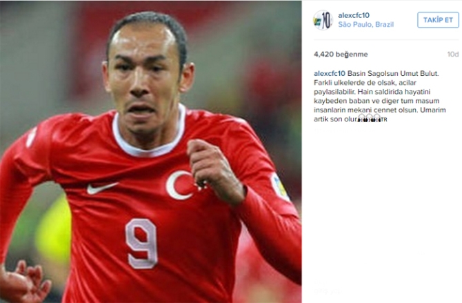 Alex de Souza'dan Umut Bulut mesajı!