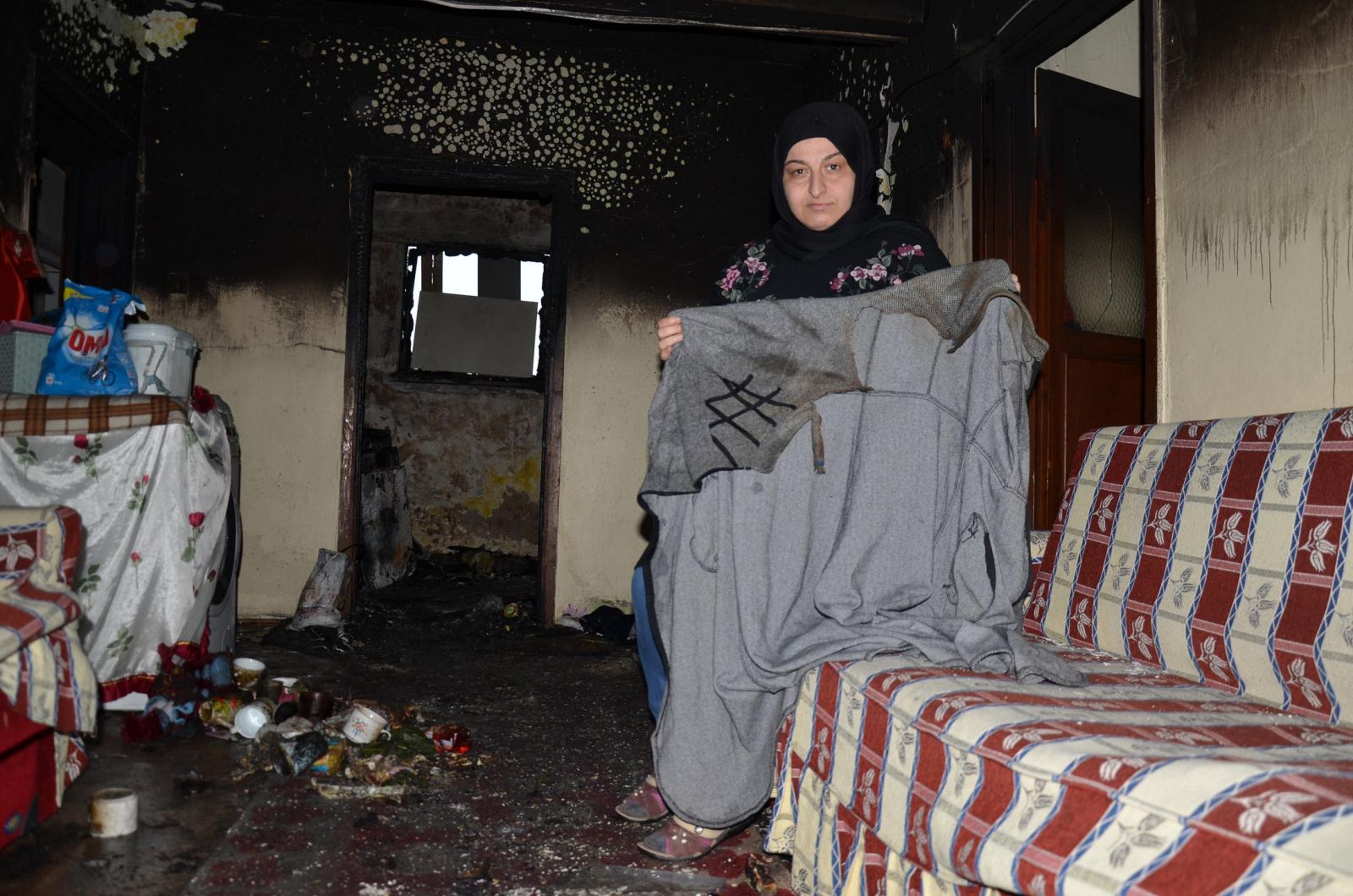 Yangınla hayalleri de kül oldu