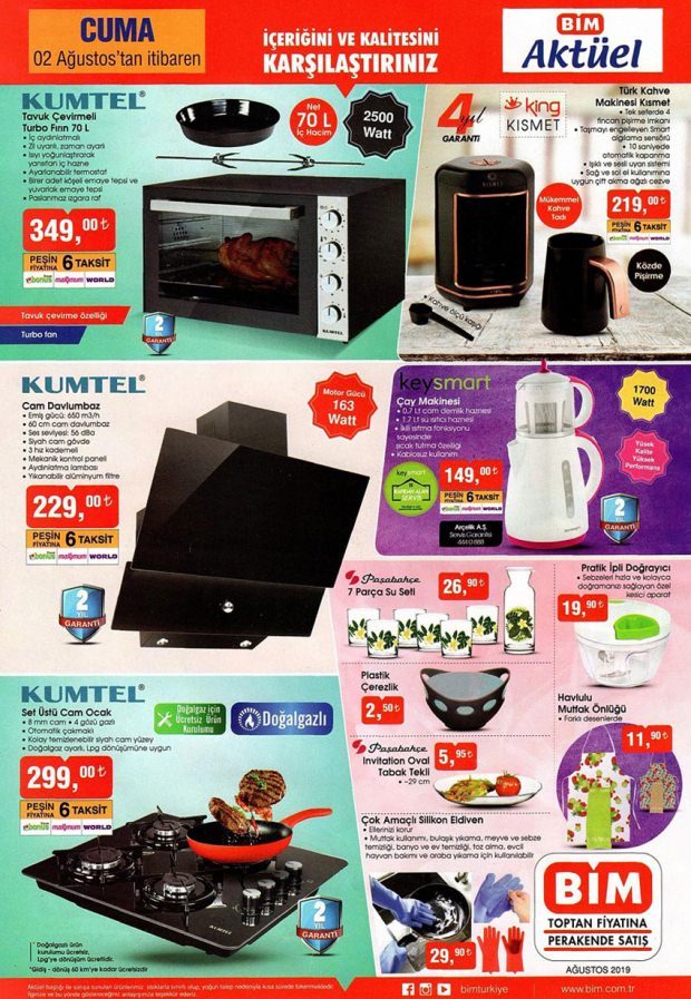 BİM 2 Ağustos Aktüel Son Liste | BİM Aktüel  2-9 Ağustos ÜRÜN KATALOĞU | BİM'de Bu Hafta Ne Var?