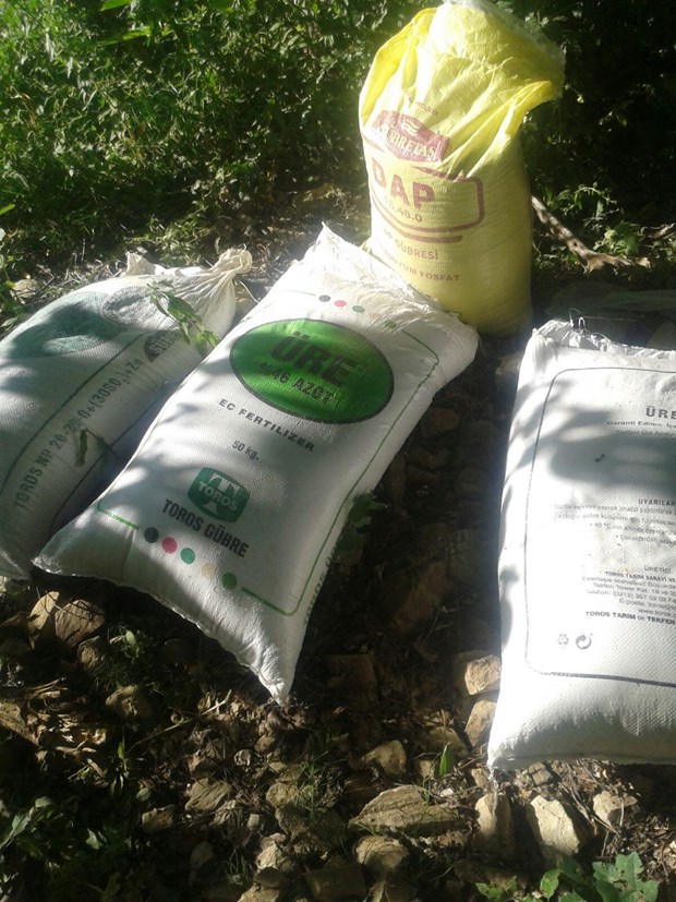 Lice'de 1 ton 190 kilo amonyum nitrat ele geçirildi