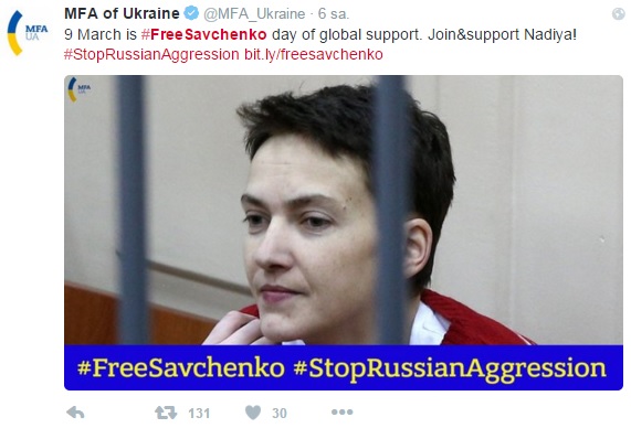 Savçenko açlık grevine devam edecek