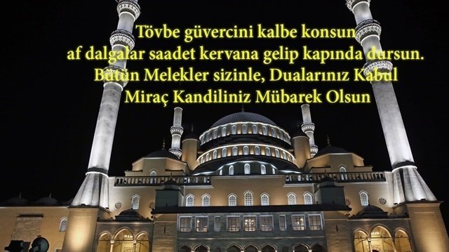 Miraç Kandili mesajları 2019 | Miraç Kandili mesaj örnekleri | Miraç Kandili resimli mesaj, Whatsapp SMS