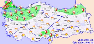 Meteoroloji'den son dakika dolu ve fırtına uyarısı! İstanbullular alarma geçti (26 Haziran Hava durumu)