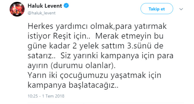 Haluk Levent, işitme cihazı çalınan çocuğa yardım eden aileye özel konser verecek