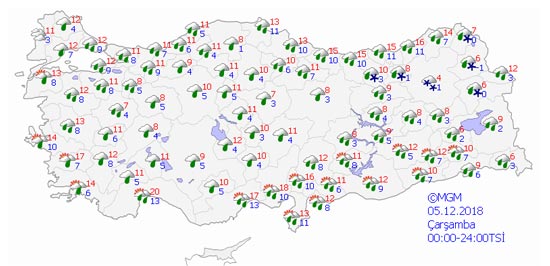 Meteoroloji'den yeni hava durumu raporu! Bu hafta hava nasıl olacak? (3-7 Aralık hava durumu)