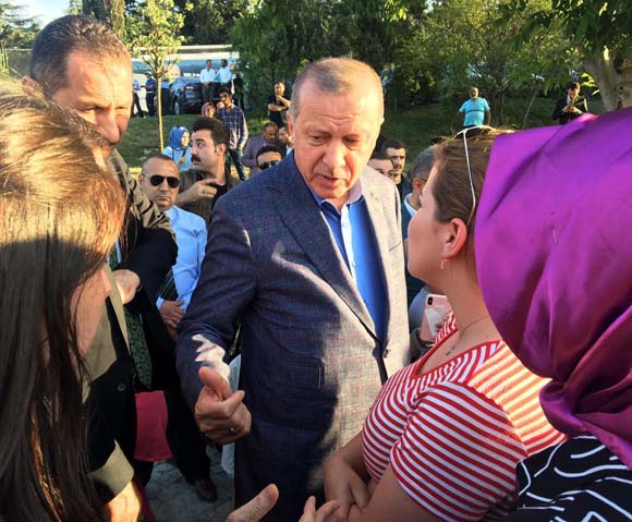 Cumhurbaşkanı Erdoğan, Nakkaştepe Millet Bahçesi'ni gezdi