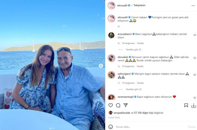 Ebru Şallı’nın babası kansere yenik düştü! Paylaşımı yürekleri dağladı