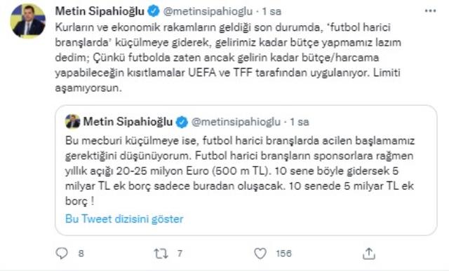 Dolardaki dalgalanma sonrası Metin Sipahioğlu'ndan kulüplere çağrı geldi!