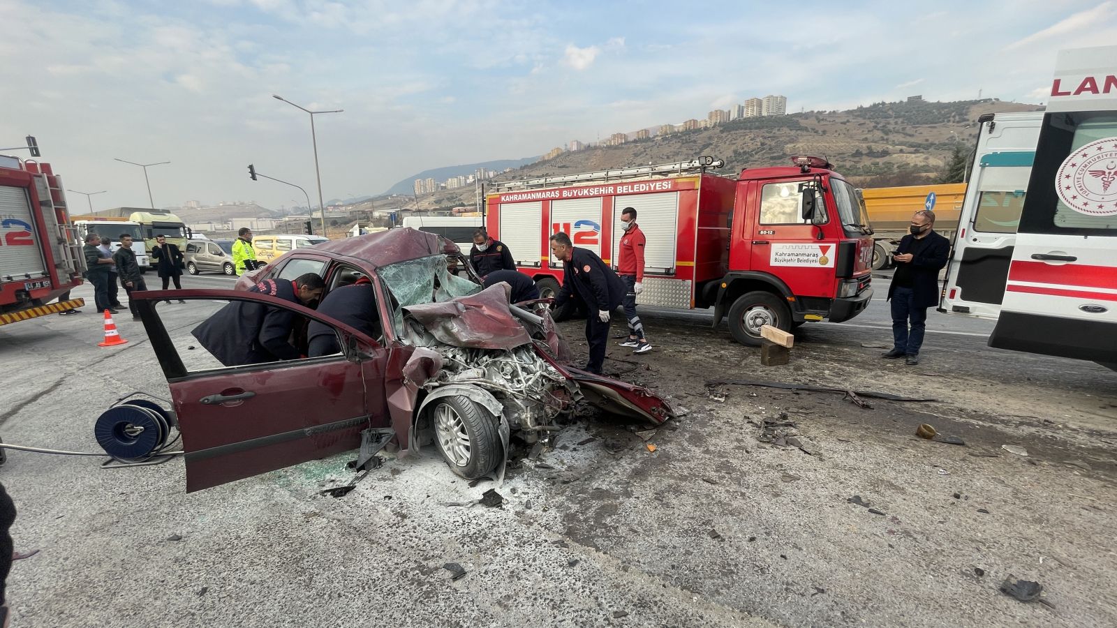 Kahramanmaraş’ta feci kaza, 2 ölü var