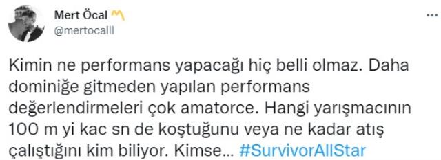 Hakan Hatipoğlu’ndan Survivor performans sıralaması! Tepkiler üst üste geldi