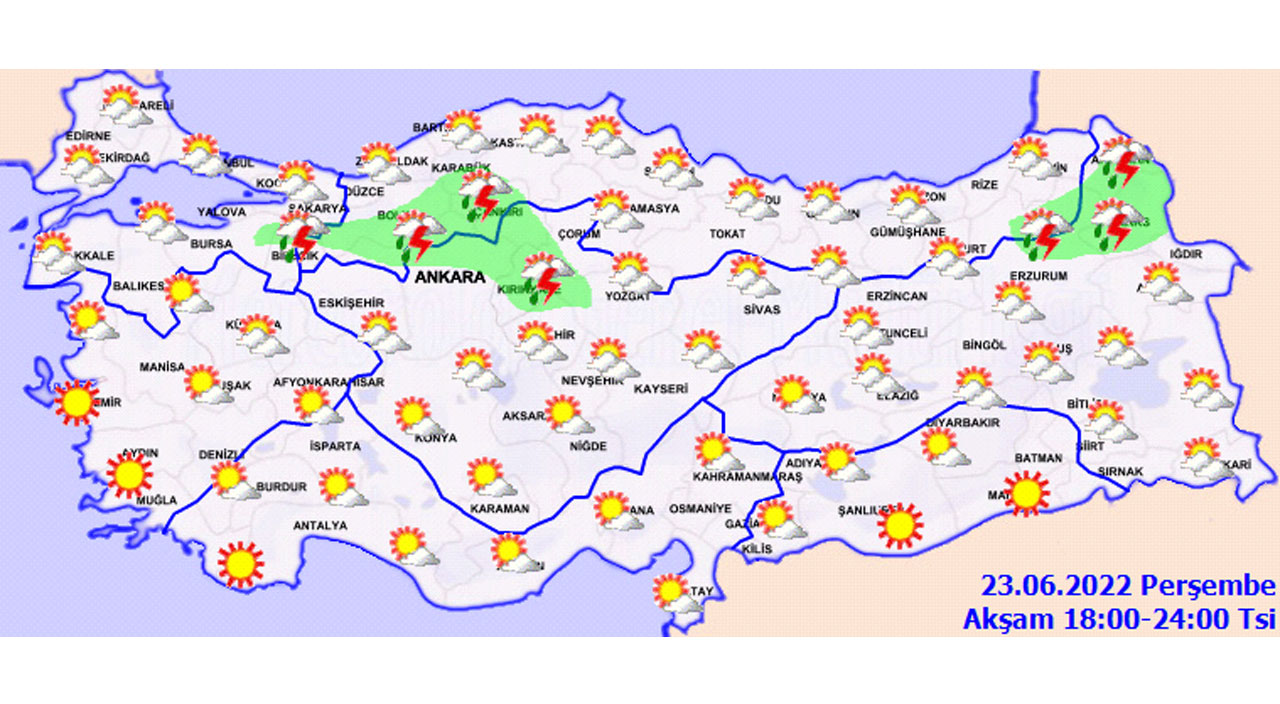 Meteoroloji tarih vererek uyardı: Bazı illerde hava sıcaklıkları 5 derece birden düşecek! (23 Haziran hava durumu)