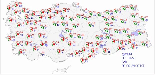 Meteoroloji uyardı: Bayramda sağanak yağış bekleniyor