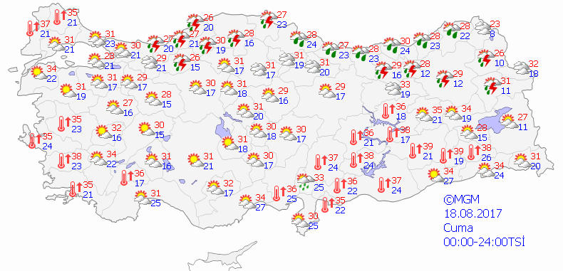 Meteoroloji İstanbul için saat verdi (İstanbul hava durumu)