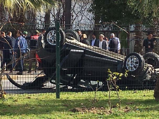 MHP konvoyunda kaza, yaralılar var!