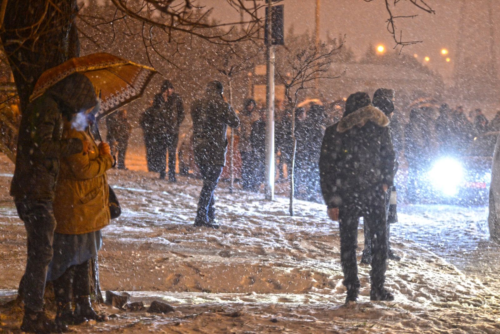 İstanbul'dan kar manzaraları
