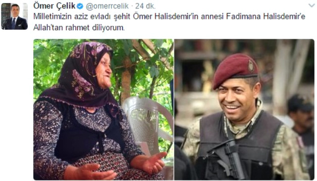 Siyasiler Fadimana Halisdemir için başsağlığı mesajı yayınladı