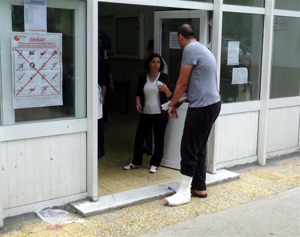Alçıyı söktü ama yine de LYS'ye giremedi!