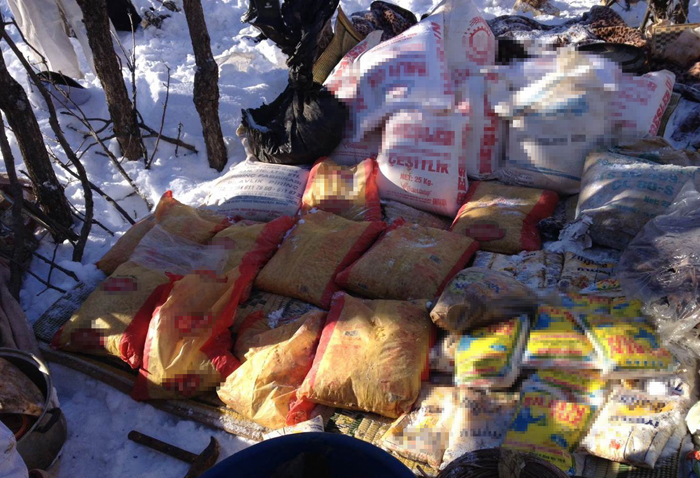 PKK'lılar için hazırlanmış, içinden çıkanlar şoke etti!