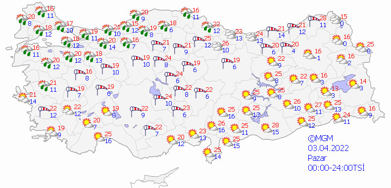 Meteoroloji'den toz taşınımı ve fırtına uyarısı (2 Nisan 2022 hava durumu)