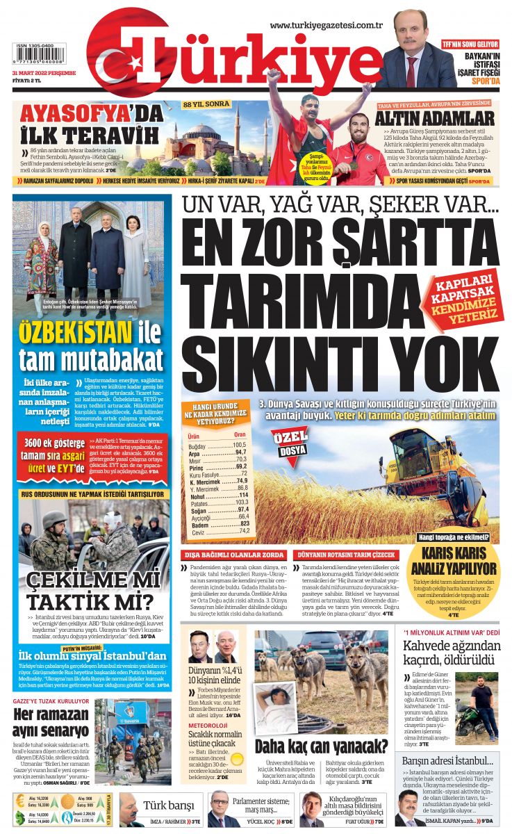 Un var, yağ var, şeker var... Tarımda sıkıntı yok!