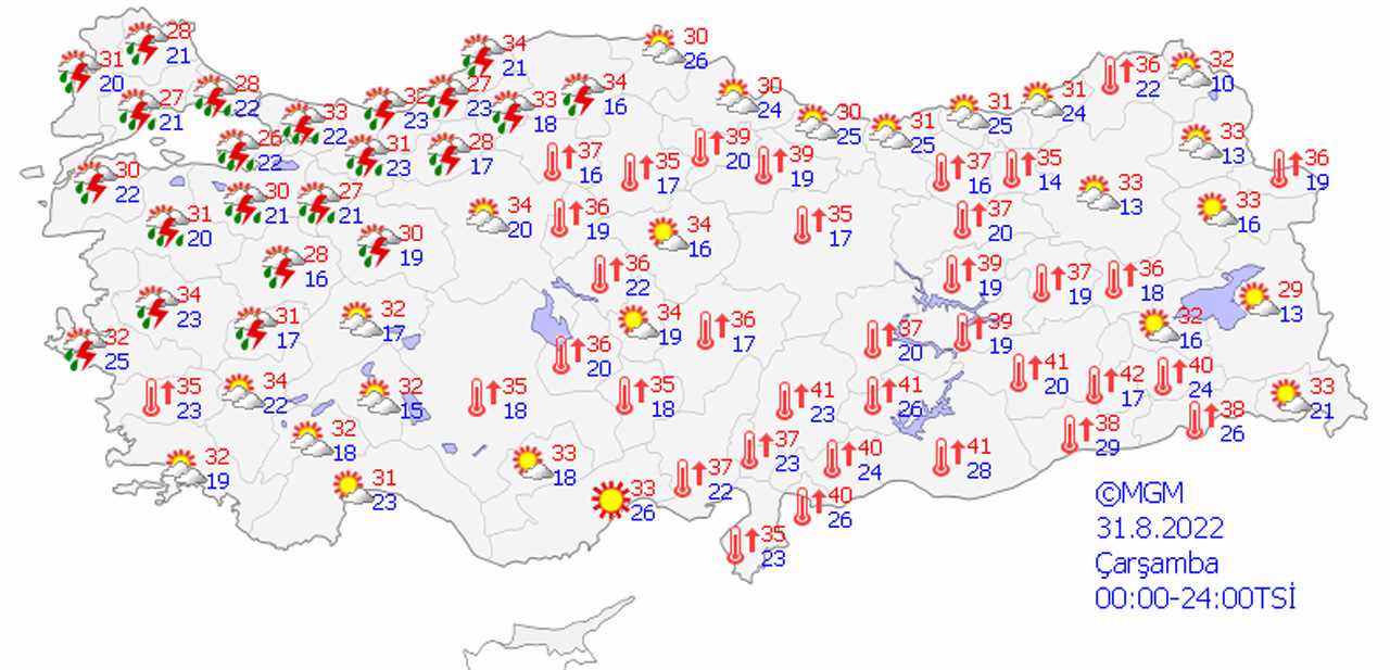 İstanbul dahil 11 kente sarı kodlu uyarı! Meteoroloji açıkladı, kuvvetli geliyor (31 Ağustos 2022 hava durumu) İstanbul dahil 11 kente sarı kodlu uyarı! Meteoroloji açıkladı, kuvvetli geliyor (31 Ağustos 2022 hava durumu)