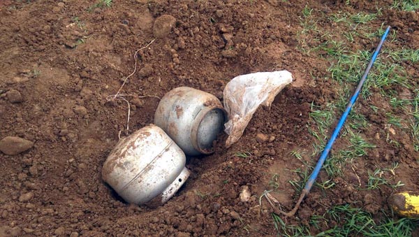 Diyarbakır Silvan'da toprağa gömülü bulundu!