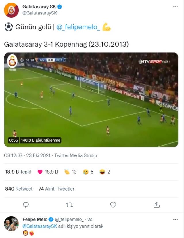 Galatasaray taraftarını heyecanlandıran Melo paylaşımı!