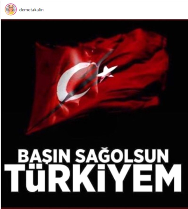Ünlü isimlerden şehit düşen askerlerimiz için duygulandıran paylaşım