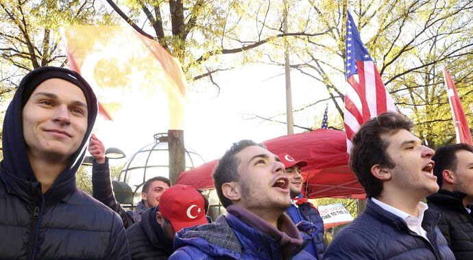 Cumhurbaşkanı Erdoğan Washington'da coşkuyla karşılandı