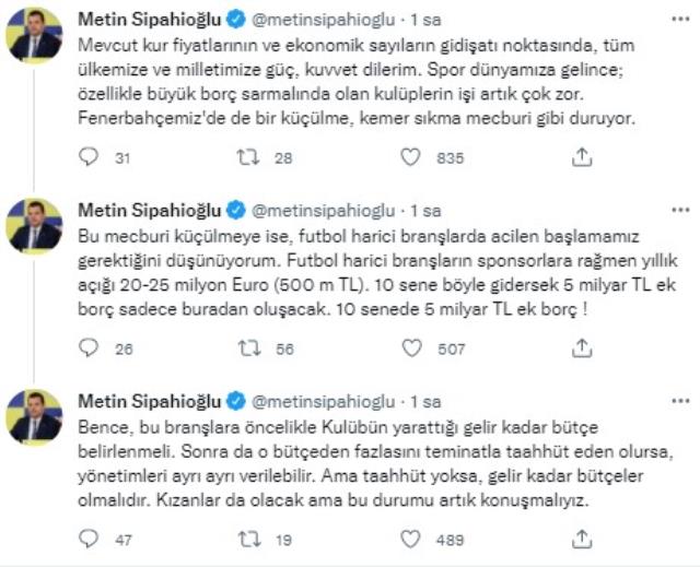 Dolardaki dalgalanma sonrası Metin Sipahioğlu'ndan kulüplere çağrı geldi!