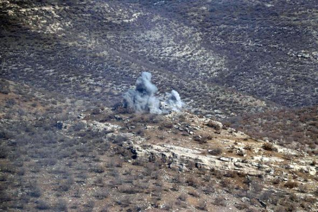 Mehmetçik, teröristlerin geçiş güzergahını yerle bir etti!