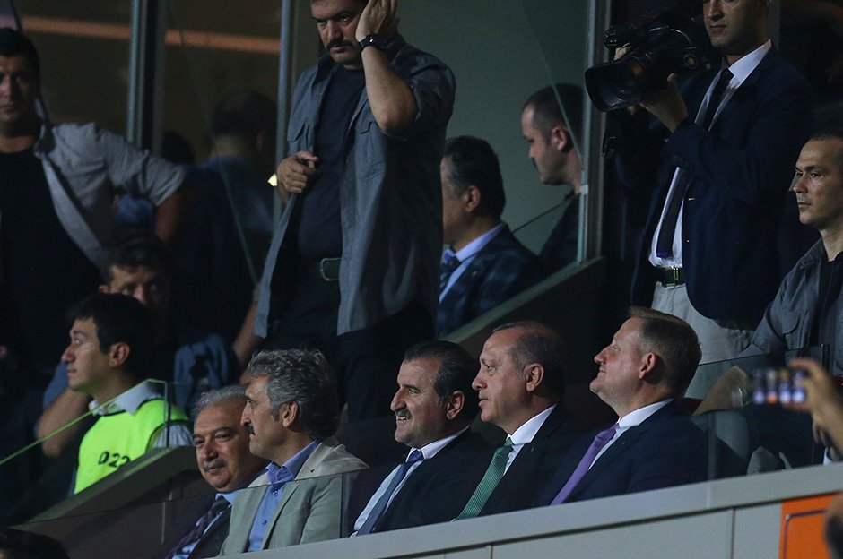 Cumhurbaşkanı Erdoğan'ın gol sevinci