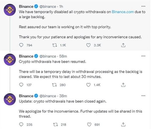 Para çekme işlemlerini askıya alan Binance'den ilk açıklama geldi