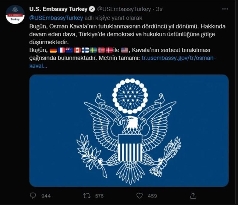 Büyükelçiliklerden geri adım: İçişlerine karışamayız