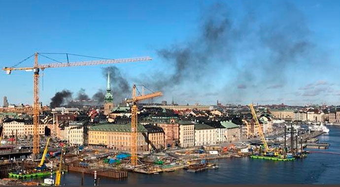 Stockholm'de şiddetli patlama